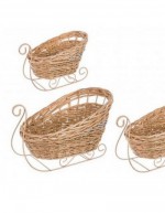 Natural Sled Basket L