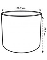 Coprivaso elho cilindrico diametro 25cm