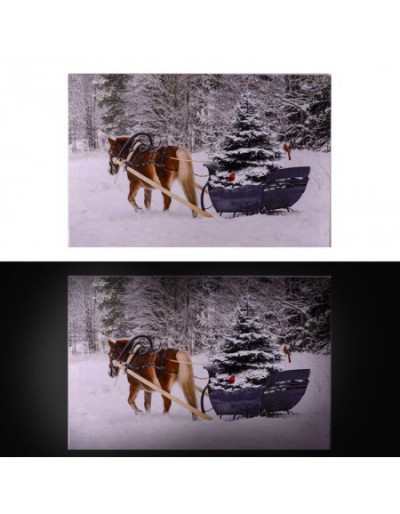 Horse with Sled LED Panel