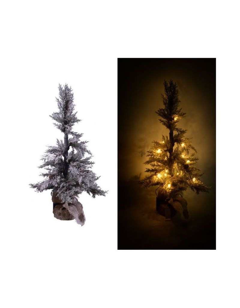 LED verde Snowy Tree con...