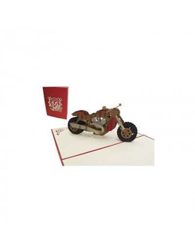 Origamo Motorcycle Greeting Card