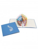Paon Origamo Carte de vœux