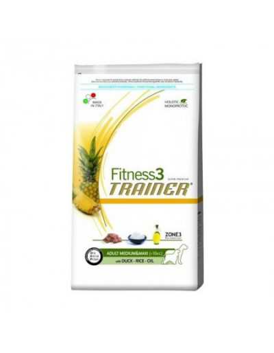 Food Dog Fitness 3 Trainer Med / Max Duck and Rice 3 Kg