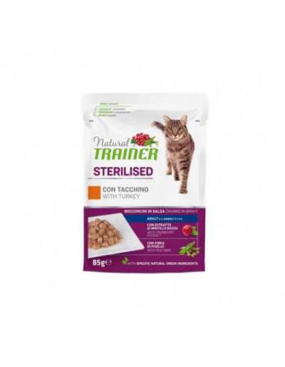 CHAT NATUREL STÉRILISÉ À LA DINDE 85GR