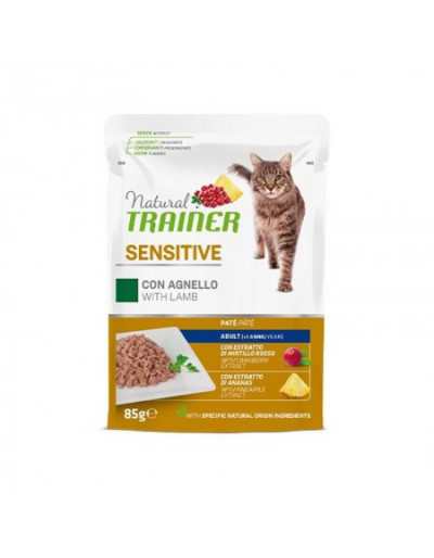 NAT. CAT SP. SENSITIVE LAMB BAG 85GR