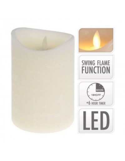Ivory LED Candle H15 Realistic Flame