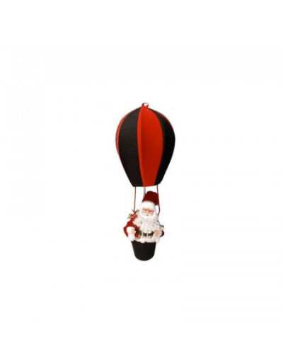 Weihnachtsmann im Luftballon 80 cm Rot / Grün