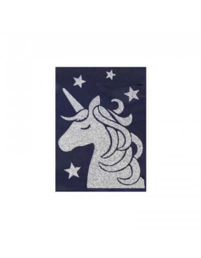 Window Sticker Unicorn with Glitter