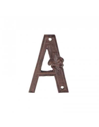 Letter A for street number