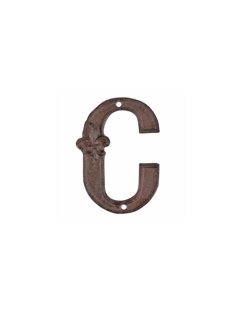 Letra C para número de casa Letra C para número de casa