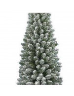Slim Snow Covered Christmas Tree
