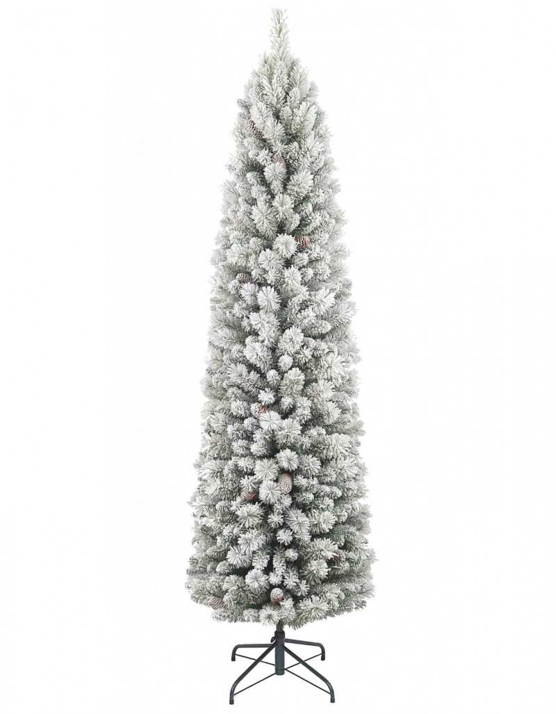 Sapin de Noël Slim Crestone Peak couvert de neige Sapin de Noël Slim Crestone Peak couvert de neige