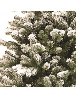 Detalle del árbol de Navidad Poly Snowy Nordmann Snowy