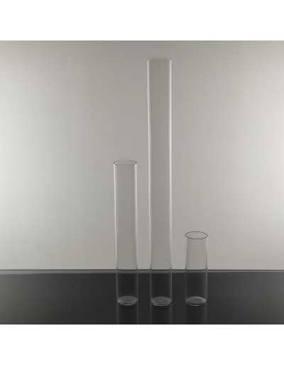 Bocal en verre cylindrique