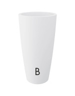 Vaso Style Alto per interni ed esterno 70cm o 85cm bianco