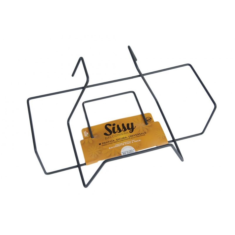 Balconiera fissa per ringhiera Sissy 40cm Balconiera fissa per ringhiera Sissy 40cm