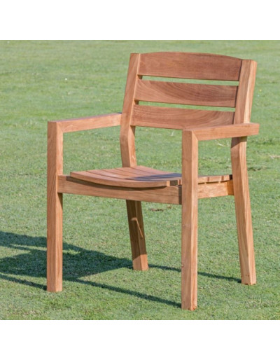 Teak armchair NICO