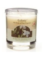 White jasmine scented candle
