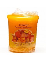 Homescenter candle warm amber